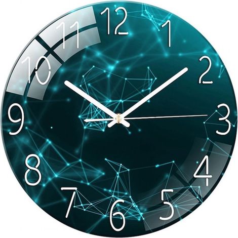 Horloge décorative, horloge murale silencieuse, design moderne, 30 cm, vendue à l'unité. (1/5)