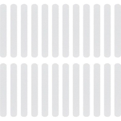 24 Pièces Bandes Antidérapantes Douche, Adhésifs Sécurité pour Salle de Bain, Autocollants Transparents pour Baignoire, Escaliers, Piscine pour Enfants, Résistant à l’Eau et à la Poussière, 2x3 (1/5)