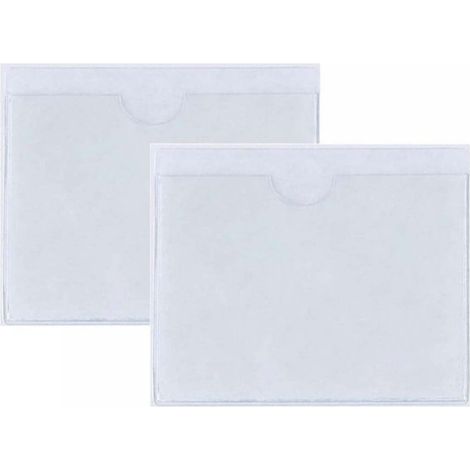 2 Pezzi Portabollo Auto Parabrezza con Adesivo Porta Assicurazione Permesso Parcheggio 11x8 cm