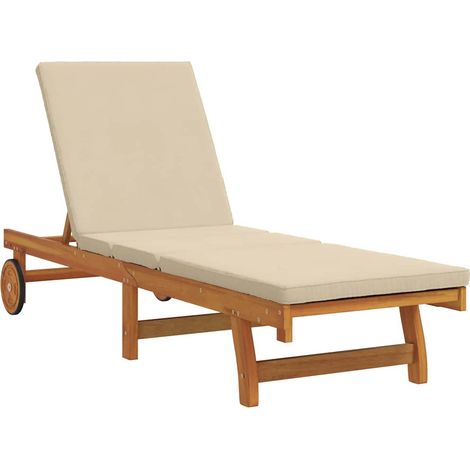 Maison Exclusive - Sonnenliege Braun 199 x 63 x 85 cm Massivholz