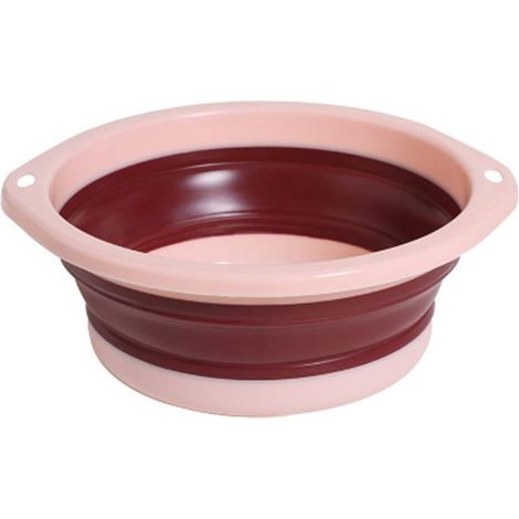 Lavabo pliant en plastique (rose)-Fei Yu