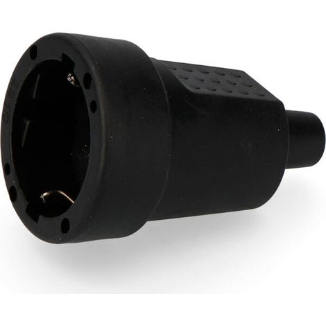 Base d'antenne en caoutchouc 10/16a 250v t/tl ip44 4.8mm edm emballé noir (1/3)