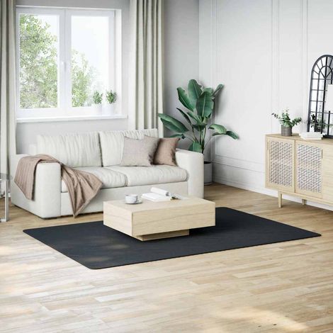 vidaXL Alfombra de pelo corto esponjoso suave lavable negra 160x230 cm (1/5)
