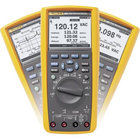 Fluke 289/EUR Multimetro portatile digitale Display grafico, Data logger CAT III 1000 V, CAT IV 600 V Display (Counts): (1/5)