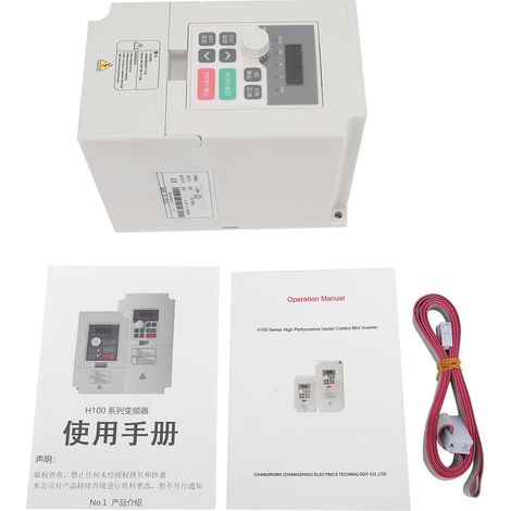 Convertitore di frequenza vettoriale, ingresso V/F, controllo PID, sintonizzazione automatica, componente elettronico h100-0.4s2-1B, monofase 220 V CA (1/5)
