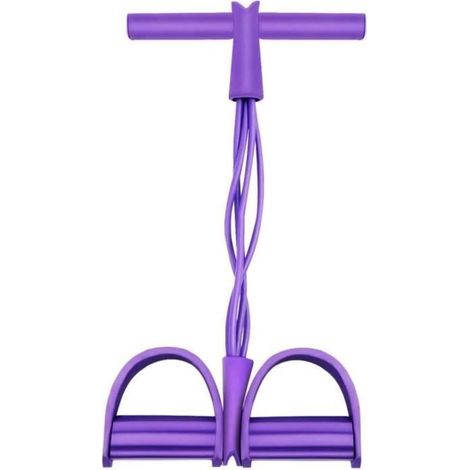 Jetcco Corde de Tension, 4 Cordes de pédale pour Tube Bandes d\'exercice de Musculation Expander pour Le Gymnase à la Maison (1/4)