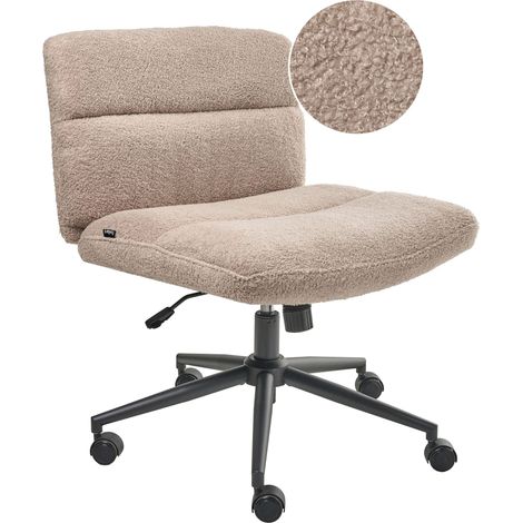 Desk Chair CATLIN Boucle Beige (1/5)