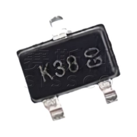 US/Taiwan BSS138W-7-F, puce de composant électronique MOSFET canal N 50V 200mA sérigraphiée K38 SOT-323, 5 unités.