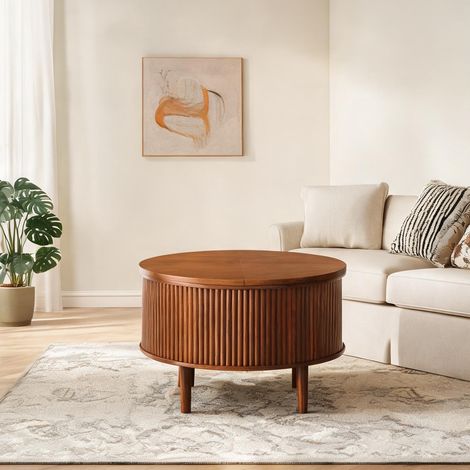 Table basse en panneau de particules 80 x 80 x 50 cm (1/5)