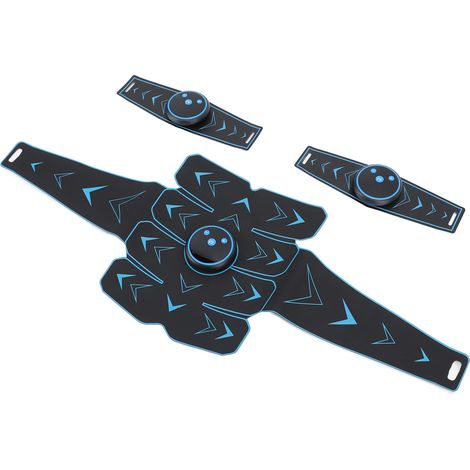 Appareil de musculation abdominale avec ceinture, 8 modes et 15 niveaux, portable et rechargeable par USB. Idéal pour les abdominaux, les bras et les jambes. (1/5)
