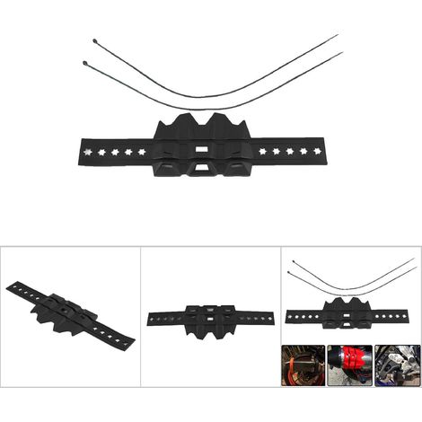 Protecteur universel de pot d'échappement moto - Couverture anti-chaleur noire (1/5)