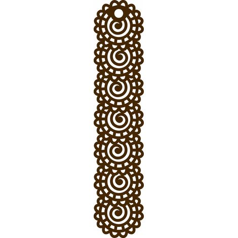 Lampada a sospensione A7, design traforato, marrone, 18 x 90 cm