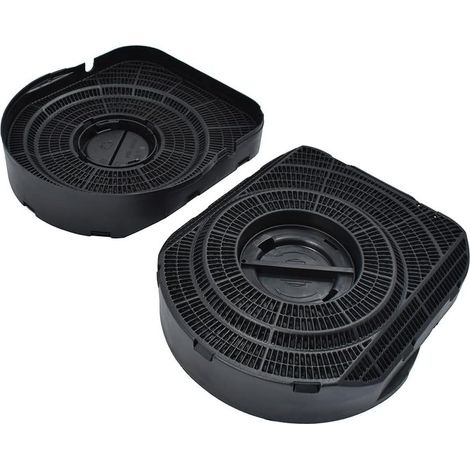 Lot de 2 filtres a charbon (21 x 19 x 5,5 cm) pour Hotte BRANDT 77X2939