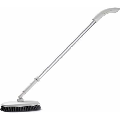 Filiyano-Brosse de sol pliable, brosse à long manche pour bain et douche, brosse de sol à picots, brosse pour carrelage de salle de bain (18,5 x 9,5 x (1/5)