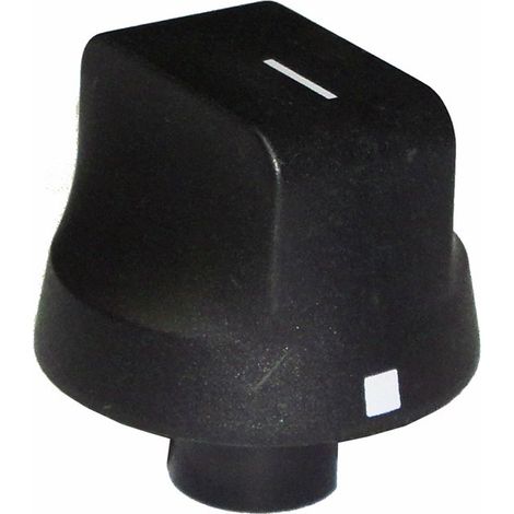 REX ELECTROLUX ZOPPAS 1 MANOPOLA NERA CUCINA PIANO COTTURA  GAMBO ALTO 10 MM (1/4)