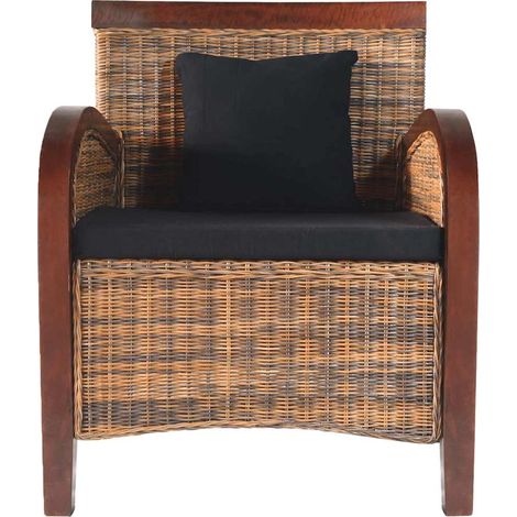 Maison Exclusive - Poltrona in Rattan Intrecciato a Mano (1/5)
