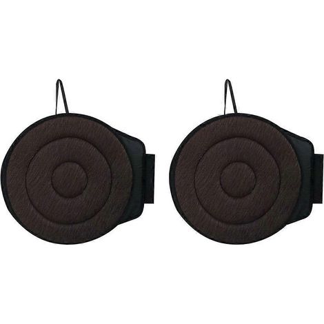 Lot de 2 coussins de siège pivotants à 360°, 40 cm (15,7 pouces), pour voiture, siège pivotant pour personnes âgées, pour la maison ou le bureau. (1/5)
