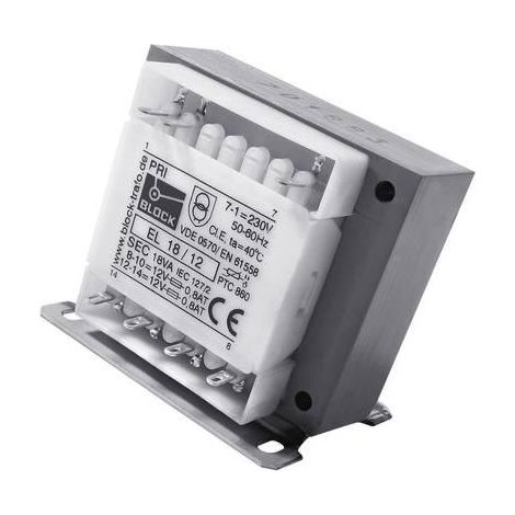 Block EL 28/12 Transformador 28 VA 12 V CA Seguridad