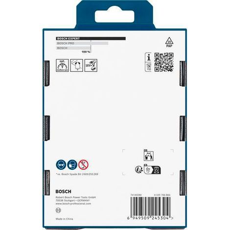 Bosch EXP Self Cut Speed Flachfräsbohrer-Set, 20/22/25 mm, 3-tlg. 2608902107
