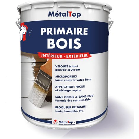 Primaire Bois - Gris fenêtre - RAL 7040 - 1 L - Métaltop