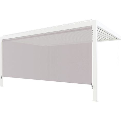 Store Façade Non Guidé Blanc 5m Pour Pergola S et SV ORIAL bioclimatique France (1/5)