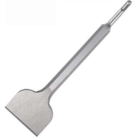 Platte beitel 17x100 x 280 mm - Ideaal voor het verwijderen van beton en metselwerk - Vierkante extra geharde punt - Beitelen met een sloophamerbeitel - Spade (1/4)