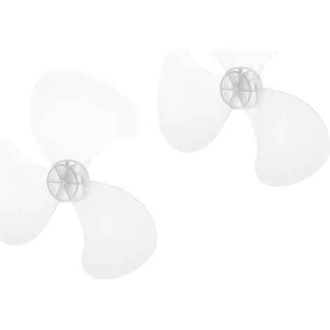 Pales de Ventilateur Électrique Set de 2 3 Pales de Ventilateur en Plastique Blanc pour Remplacement 14 et 16 Pouces pour Ventilateur sur Pied (1/5)