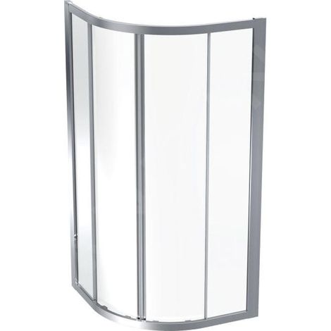 Geberit GEO - Cabine de douche 90x90 cm, argent/verre clair 560.121.00.2 (1/2)