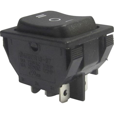 TRU COMPONENTS 1587545 Wippschalter TC-R13-87D-02 250 V/AC 10 A 2 x Ein/Aus/Ein  rastend/0/rastend 1