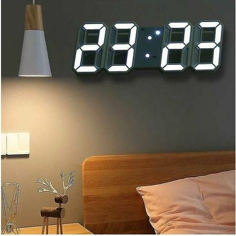 royaluxe - Grande Horloge Murale Numérique à Led 3d (1/5)