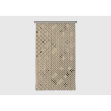 Rideau occultant forme rond et losange - 140 cm x 245 cm (1/5)