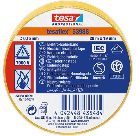 NASTRO ISOLANTE BICOLOR - 20 MX19 MM