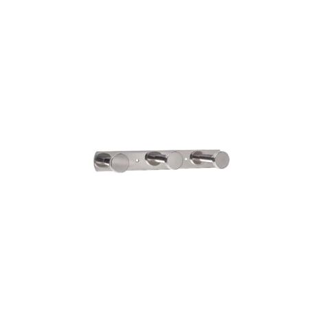 Wandgarderobe mit Handtuchhaken, 3 Haken, verschraubbare Wandhaken aus Edelstahl 304, Handtuchhalter für Bad und Küche, gebürstetes Chrom - Crezuo (1/4)