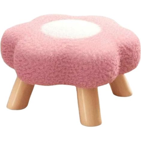 Hocker Fußhocker in Form einer Cartoon Blume Weich und bequem Mit gepolstertem Sitz Platzsparend, für Studentenzimmer, Schlafzimmer, Wohnzimmer, (1/2)