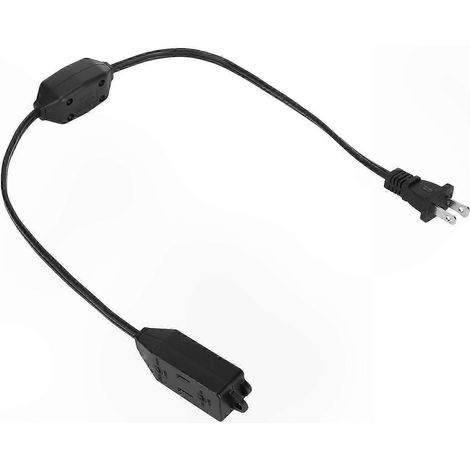 3-fach-Wechselspannungskabel mit Schalter, 0,64 m, US-Stecker, 125–250 V, 2-polig (1/5)