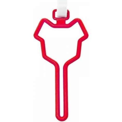 Lot de 2 porte-sacs à déjections canines, support pour laisse, distributeur de sacs à déjections canines pour la marche, la course à pied, le vélo (rouge) (1/5)