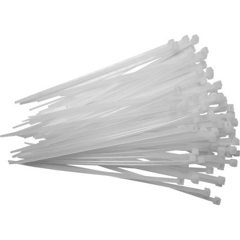 TrendLine Kabelbinder 50 Stück 15cm weiß Kabelbinder-Set