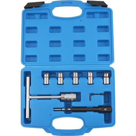 5pc Injector Seat Reamer Cutter Tool for BMW Mercedes Fiat Ford PSA Iveco (1/5)
