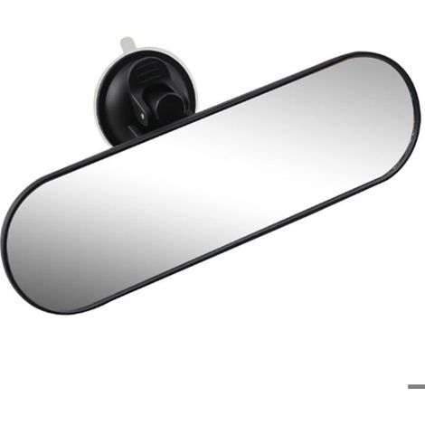 Rétroviseur, rétroviseur intérieur universel pour voiture et camion, ventouse, 220 x 65 mm – Noir (1/5)
