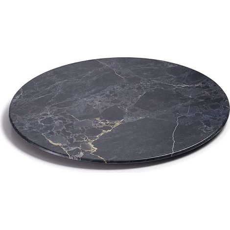 LACOR Vassoio rotondo in melaminico con finitura effetto marmo - Ø 44 cm