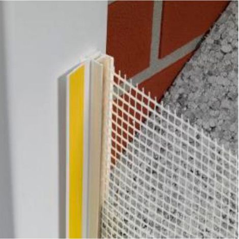 SikaWall®-9302 Perfil Marco - Perfil de conexión a carpintería para SATE - 50 unidades - Caja - Blanco