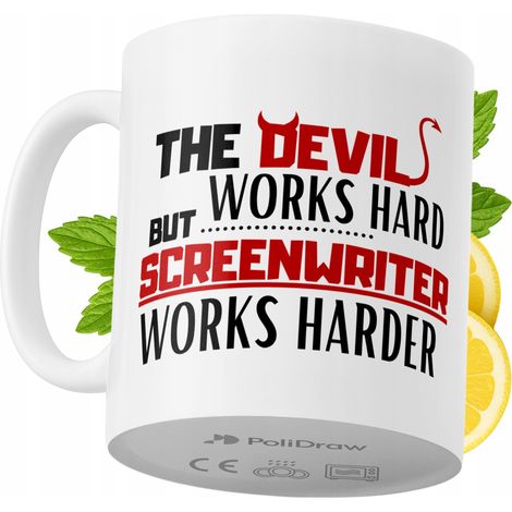 Lustige Tasse für Drehbuchautoren – Kaffee- oder Teetasse mit witzigem Textdesign – ideal für Geburtstage, Namenstage, Feiertage und besondere Anlässe. Hochwertige Tasse für Zuhause, Büro und Arbeit. (1/5)