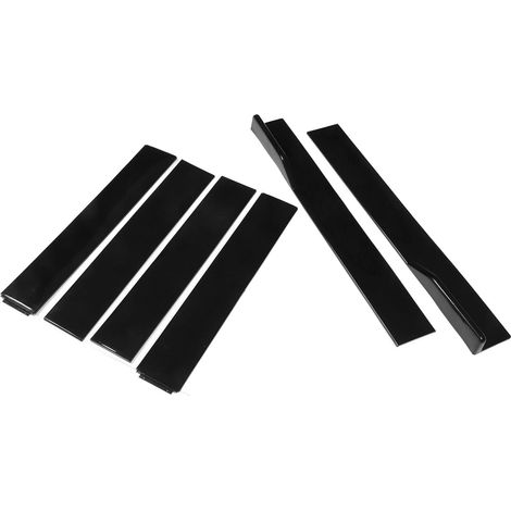 6PCS Jupe Latérale Universelle, Jupes Latérales Inférieures de Voiture ABS Pliable Ligne de Fond Latérale Inférieure Extérieure pour Automobile (Noir) (1/5)