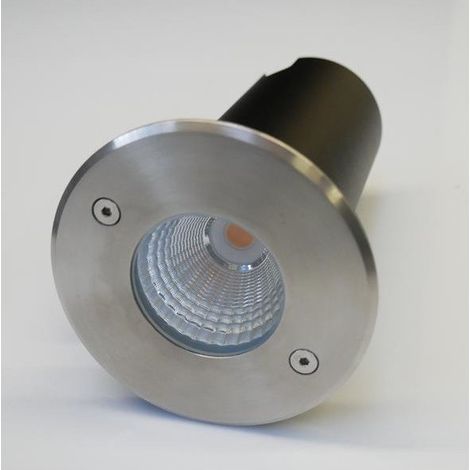 Encastré de sol LED inox alu rond Ø 95x135mm 10W 3000K 770lm 60° alim 230V classe I IK08 IP67 COLOSS 2 EUROPOLE (1/2)