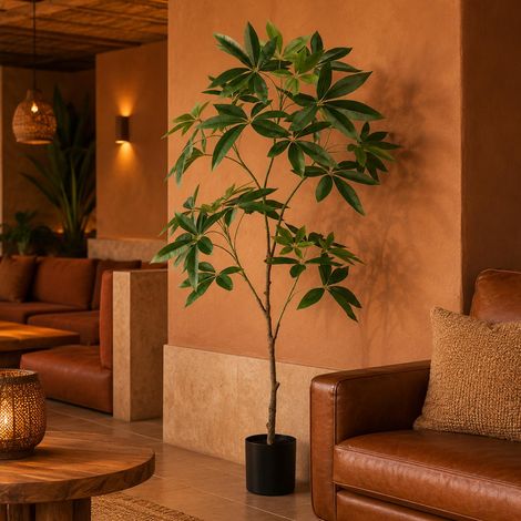 120cm Artificial Money Tree Pachira Realistic Faux Tree - Premium Quality (1/3)
