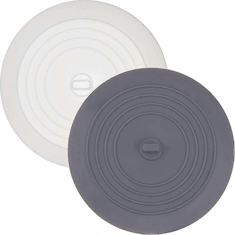 Lot de 2 bouchons de baignoire en silicone, bouchon de vidange de qualité supérieure, bouchon d'évier étanche parmi les plus performants, bouchon de vidange amélioré pour cuisines, salles de bains et (1/5)