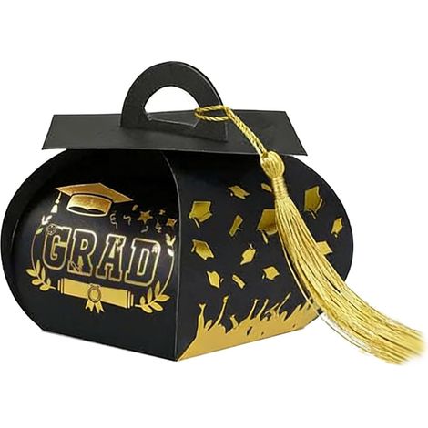 Boîte à souvenirs unique pour cérémonie de remise de diplôme conçue comme une casquette pour contenir des diplômes et des articles chéris (1/5)