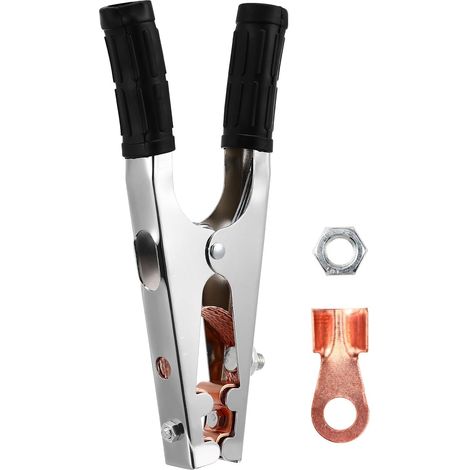 Pince de masse pour soudeuse 800A avec fil de cuivre pur, prise ferme et usage polyvalent, idéale pour soudeurs en environnement de soudage (1/5)