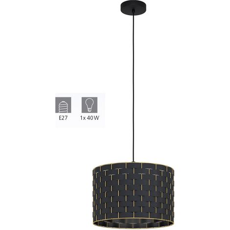 Suspension EGLO Marasales Noir ⌀38cm E27 40W (1/5)