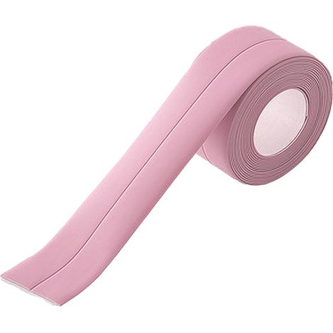 Bande de calfeutrage rose, ruban d'étanchéité autocollant en PVC, garniture décorative, protection des bords étanche (1/4)